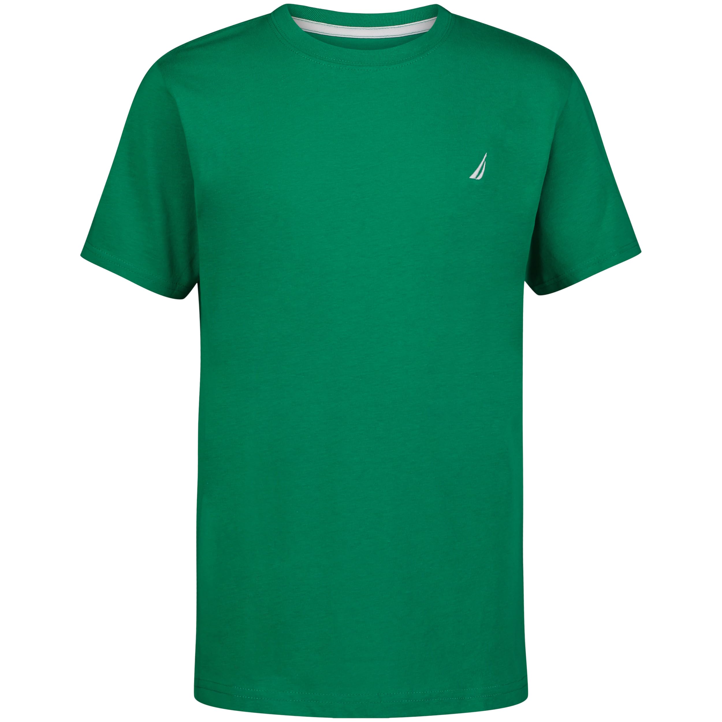 Nautica Boys Short Sleeve Solid Crew Neck T-Shirt, Soft, Comfortable, Relaxed Fit