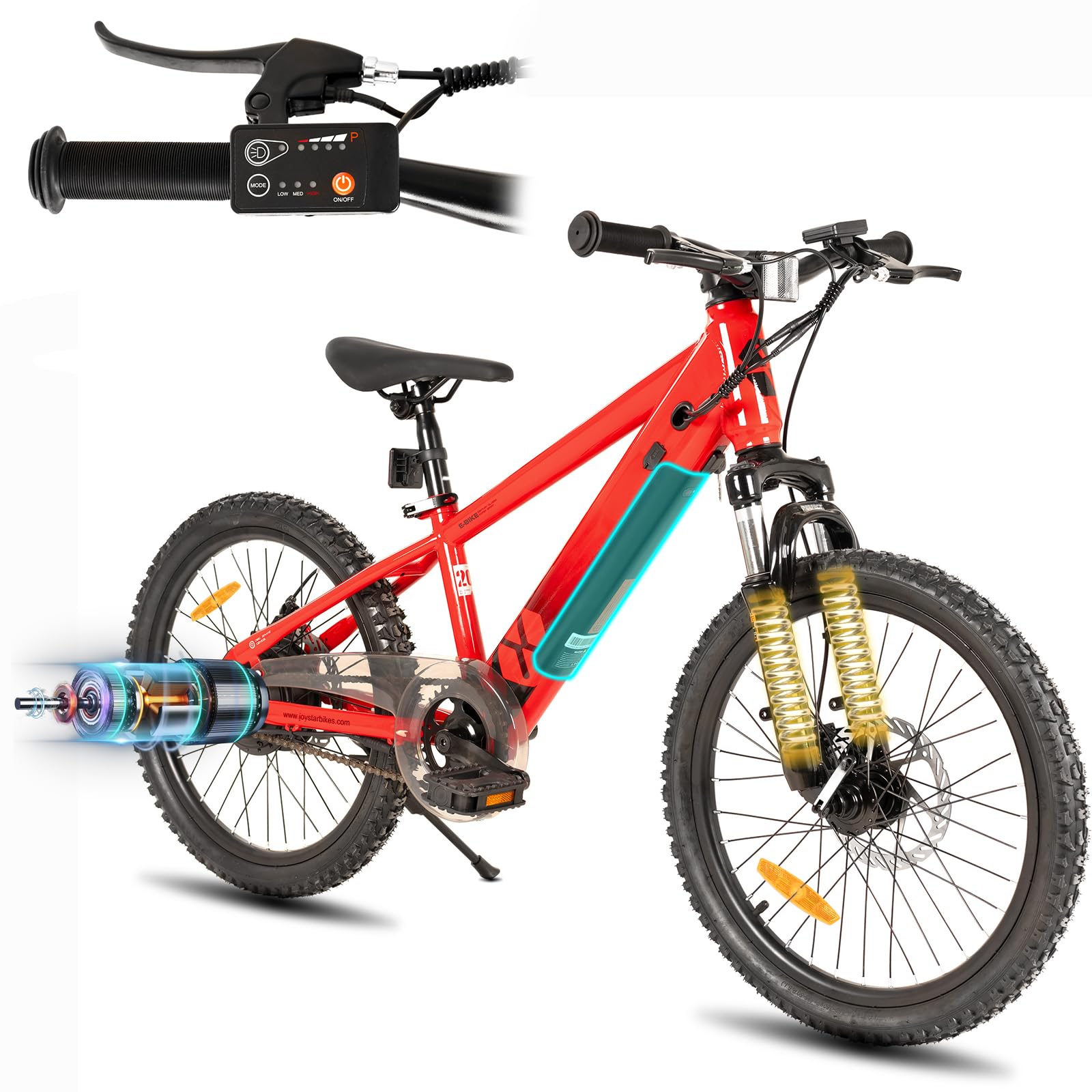 Amazon | JOYSTAR 20/24インチ マウンテンバイク アシスト機構付