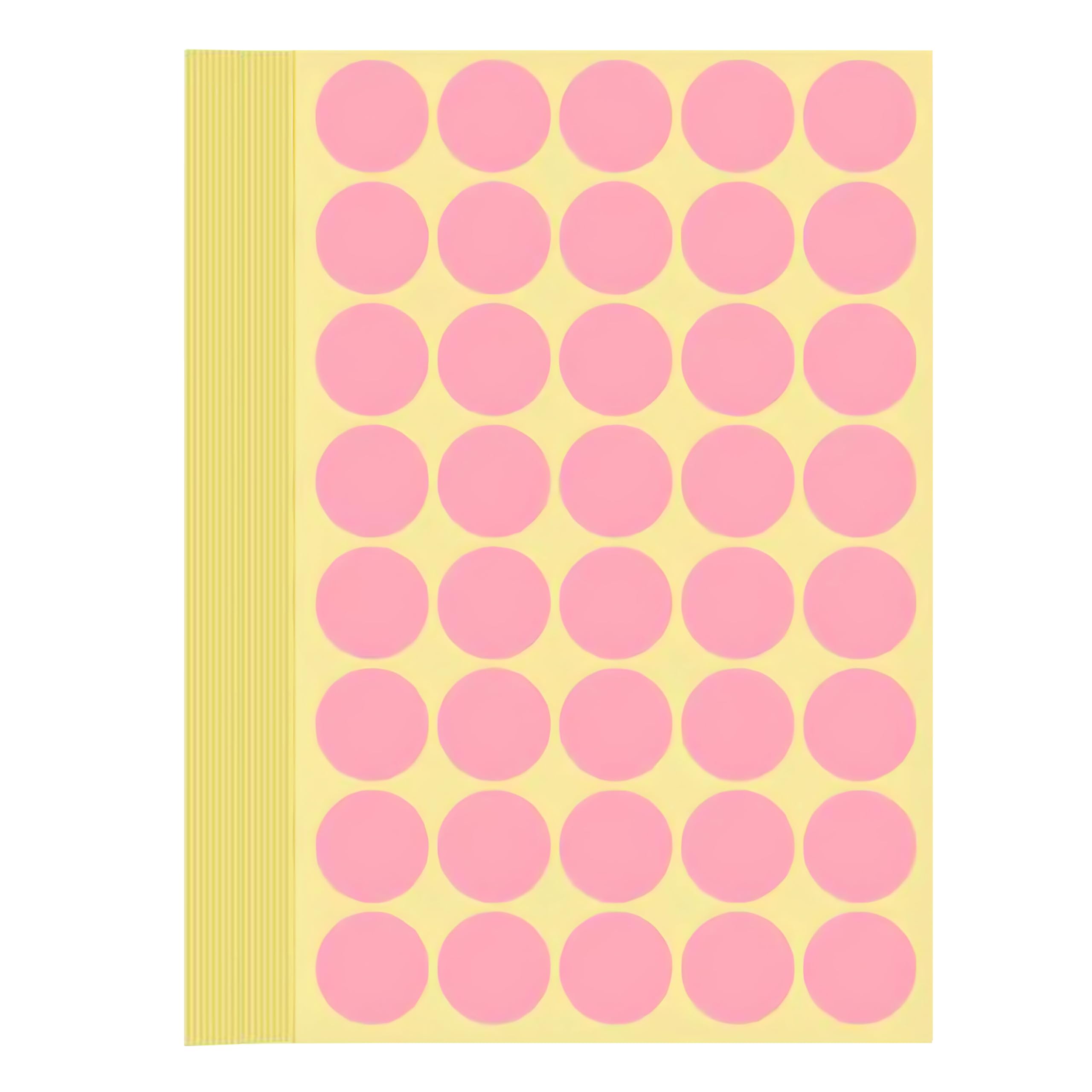 1200 Pieces Coloured Dot Stickers Pink, 25 mm Sticky Round Color Coding Labels, 1" inch Self Adhesive Circle Price Stickers Dot Labels for Office, School, Calendar, Organizing