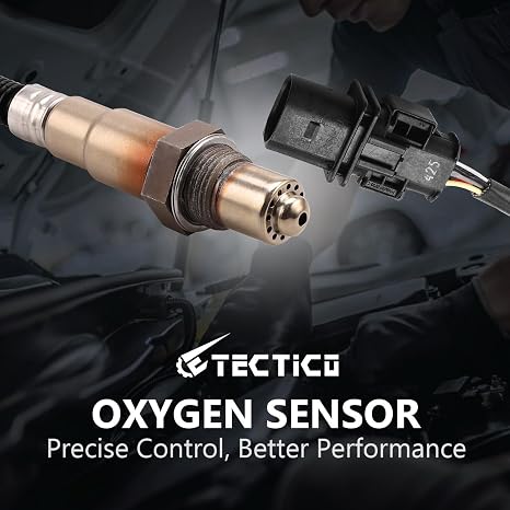 TECTICO Oxygen Sensor O2 Lambda Probe Upstream 0281004148 03C906262D Compatible with Volkswagen Passat Touareg Golf Caddy Seat Skoda/ A1 A3 A4 A5 A6 A7 A8 Q3 Q5 Q7 R8 TT, 1PC