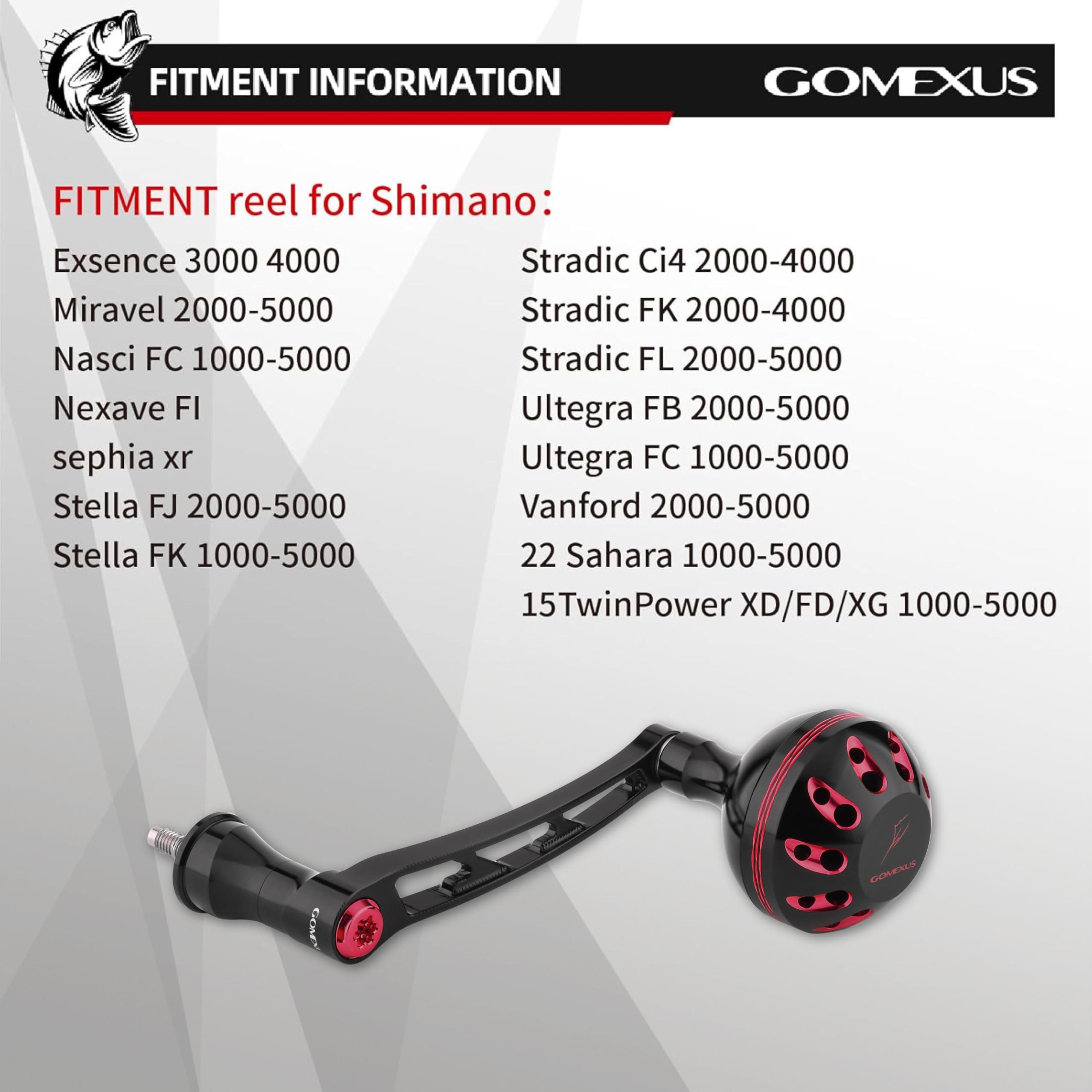 GOMEXUS Hunter Power Handle Compatible with Shimano Vanford