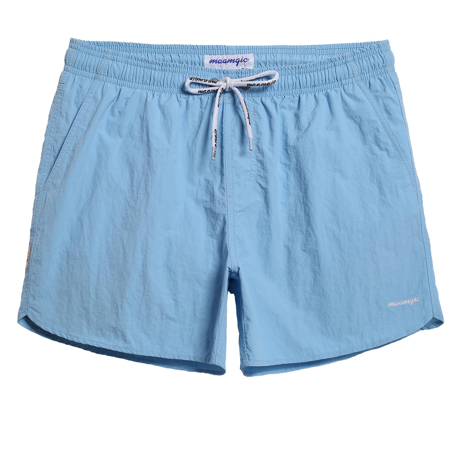maamgic Mens Swim Trunks 5 with Mesh Lining Quick Dry Bathing Suits for Men Swim Shorts Swimwear
