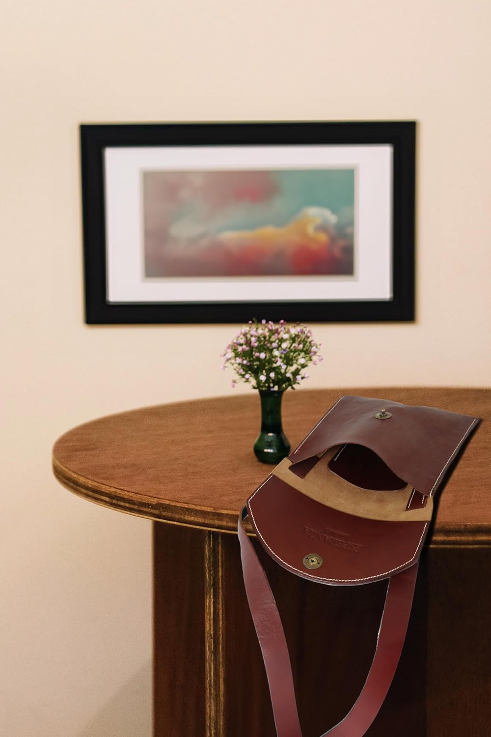 Simple Crossbody Handbag Small Women Men Festival Bag Ethical Eco-Friendly Handmade Purse 100% Genuine - Image 9