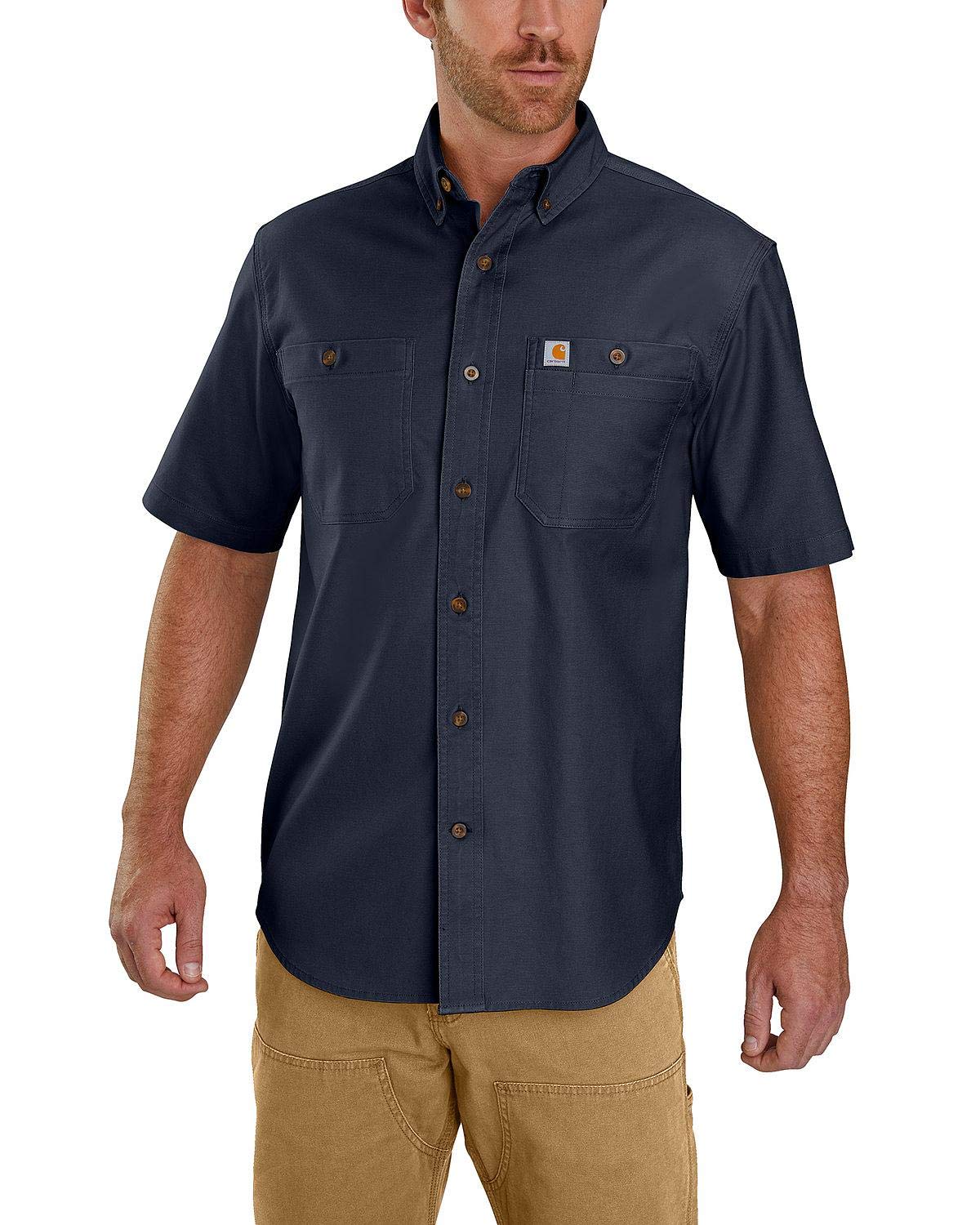 Carhartt Men's Big and Tall Big & Tall Rugged Flex Rigby Short Sleeve Work Shirt