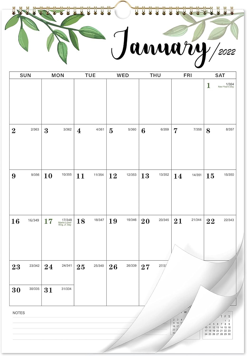 amazon com 2022 calendar vertical wall calendar 2022 jan 2022 to dec 2022 12 x 17 monthly calendar 2022 with julian date perfect for school office family office products