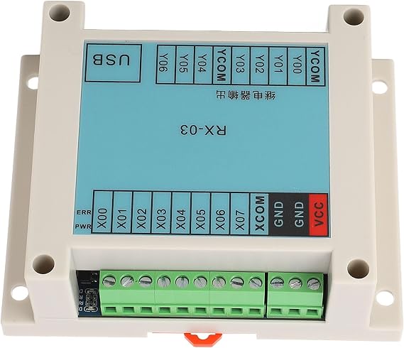 Brilluxa PLC Control Board, Programmable Logic Controller, Industrial Control Board, 8 Input 7 Output Controller, Automation Control System (12-24V)