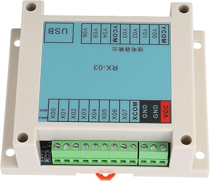 Brilluxa PLC Control Board, Programmable Logic Controller, Industrial Control Board, 8 Input 7 Output Controller, Automation Control System (12-24V)