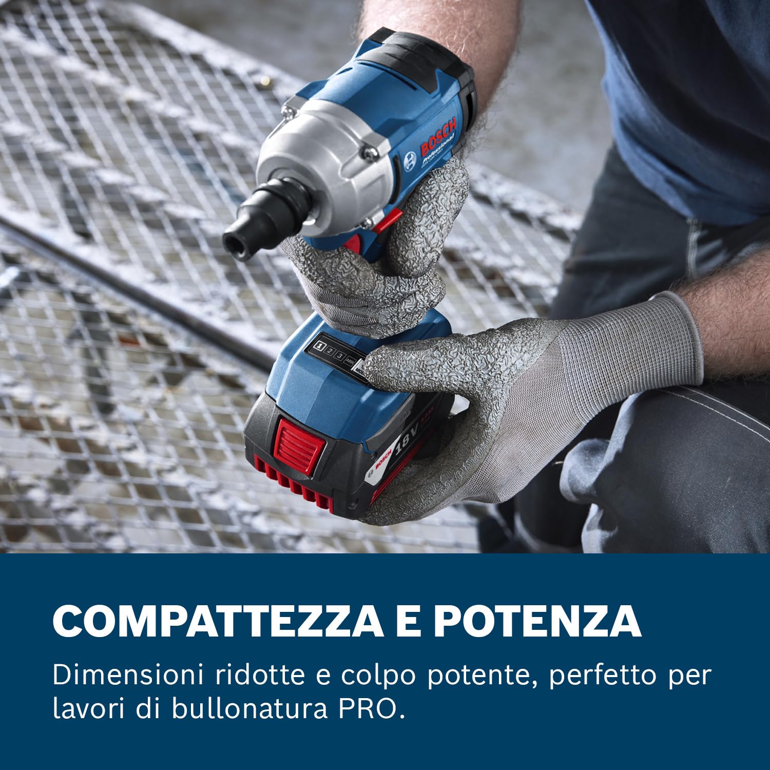 Bosch Professional 18V System Avvitatore a massa battente GDS 18V-350 (senza batteria/caricabatteria)