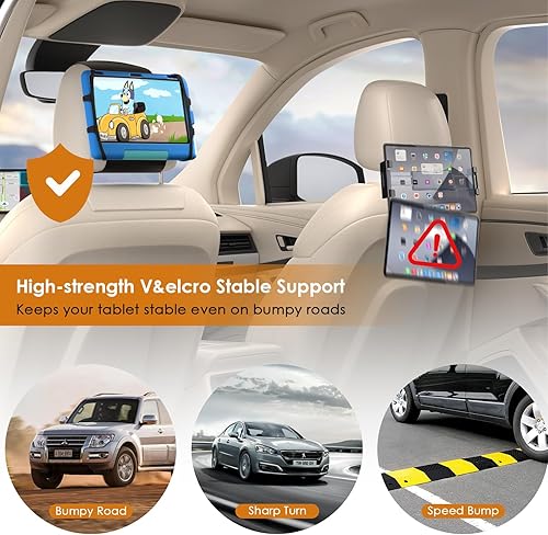 Miniatura 4 de Paquete de 2 soportes universales para tableta, compatible con tabletas de 7 a 12.9 pulgadas y máquina de juego Switch. Soporte para reposacabezas