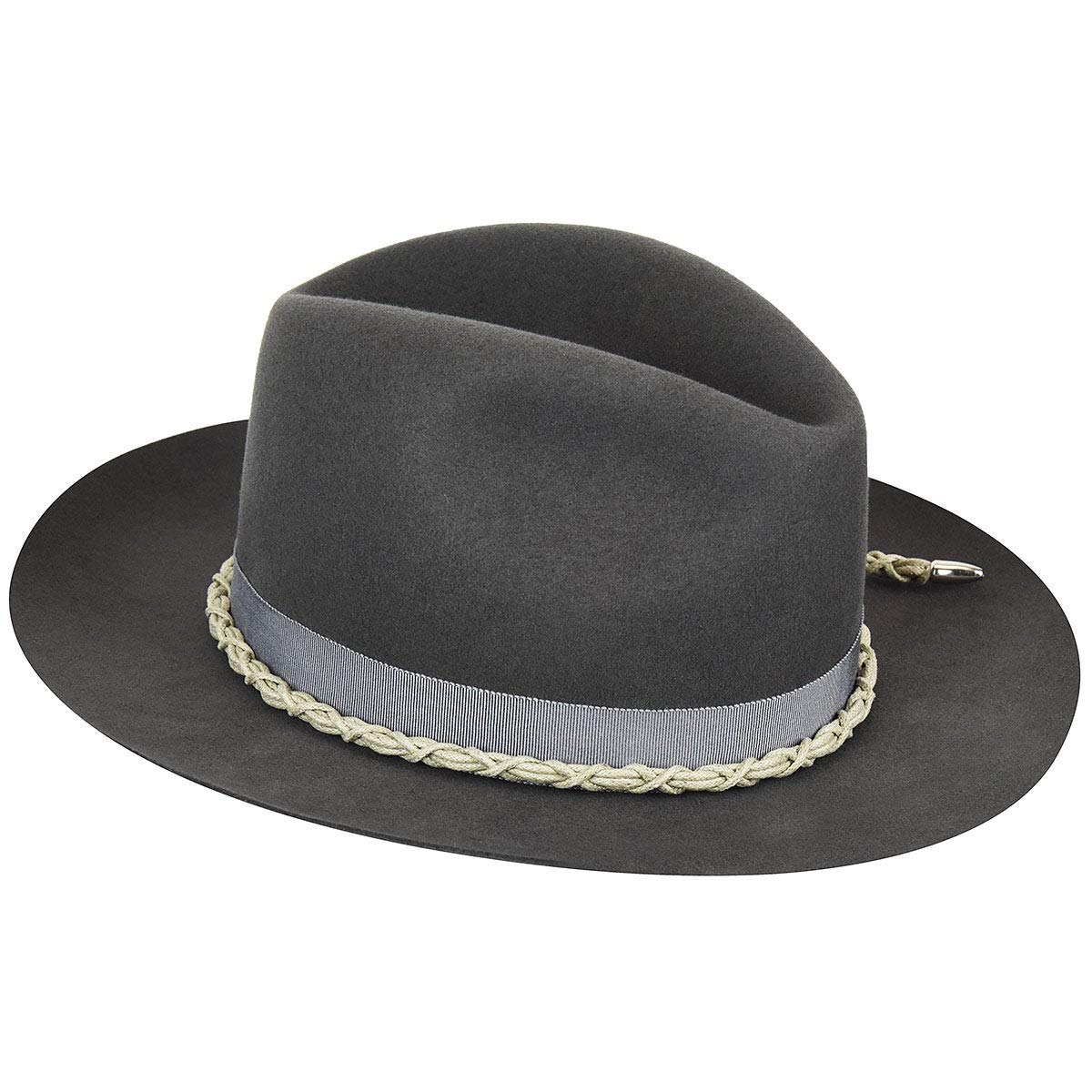 Bailey of Hollywood Bartham Elite Fedora - Charcoal/S Charcoal, Small