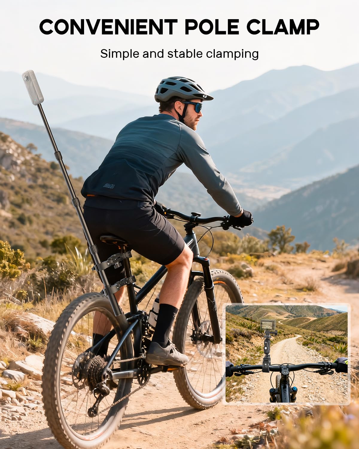 Uchwyt Kamery Motocyklowej Akcesoria do Insta360 X5/X4 do GoPro | Zestaw motocyklowy, uchwyt kierownicy kamery do Osmo Action, stojak rowerowy do Insta360 X5 do zdjęć studyjnych i plenerowych