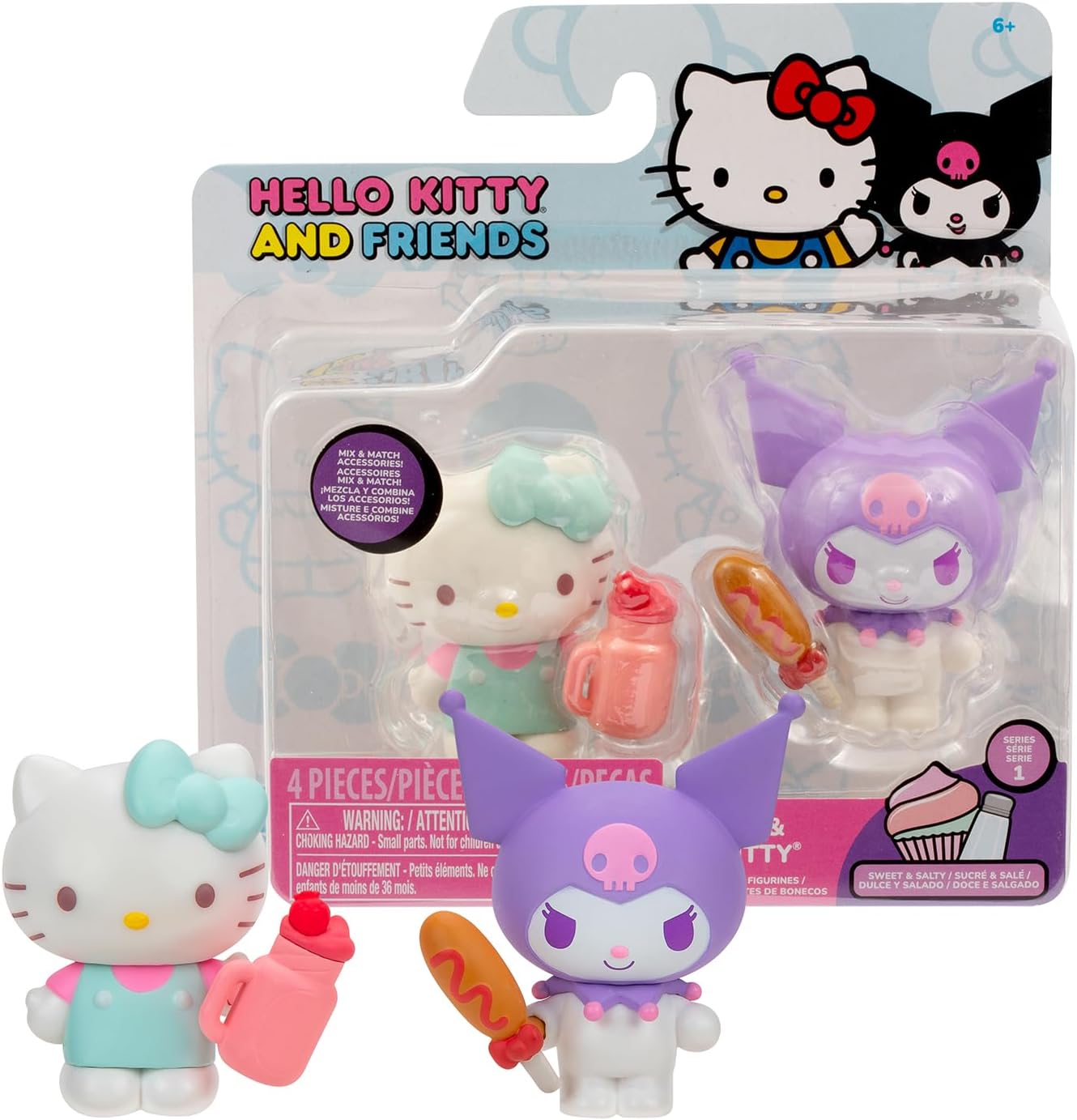 Hello Kitty Set personaggi 2 pcs with accessories Giochi Preziosi HKT06000