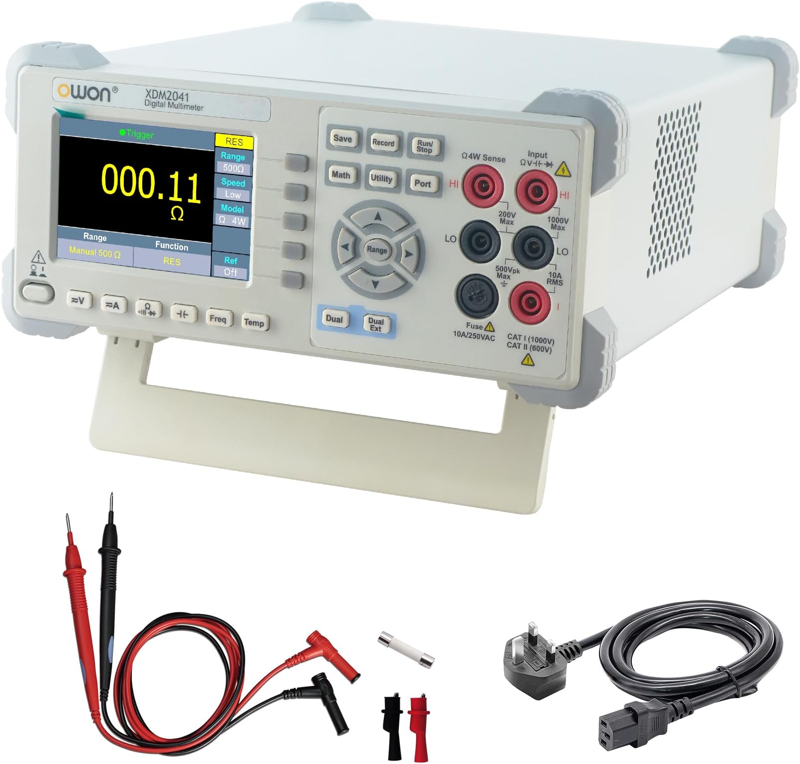 XDM2041 Bench Multimeter with 3.7-Inch 55,000 Count True RMS Ultra-light Digital Multi Tester for Labs, Factories