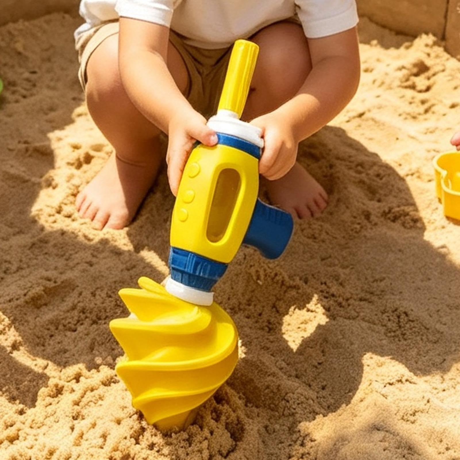 Giocattoli Di Sabbia Da Spiaggia Trapano A Manovella Per Bambini Scavo E | Divertenti Giocattoli da Spiaggia per Giardino, Giochi, , Picnic, Campeggio e Viaggio all'Aperto