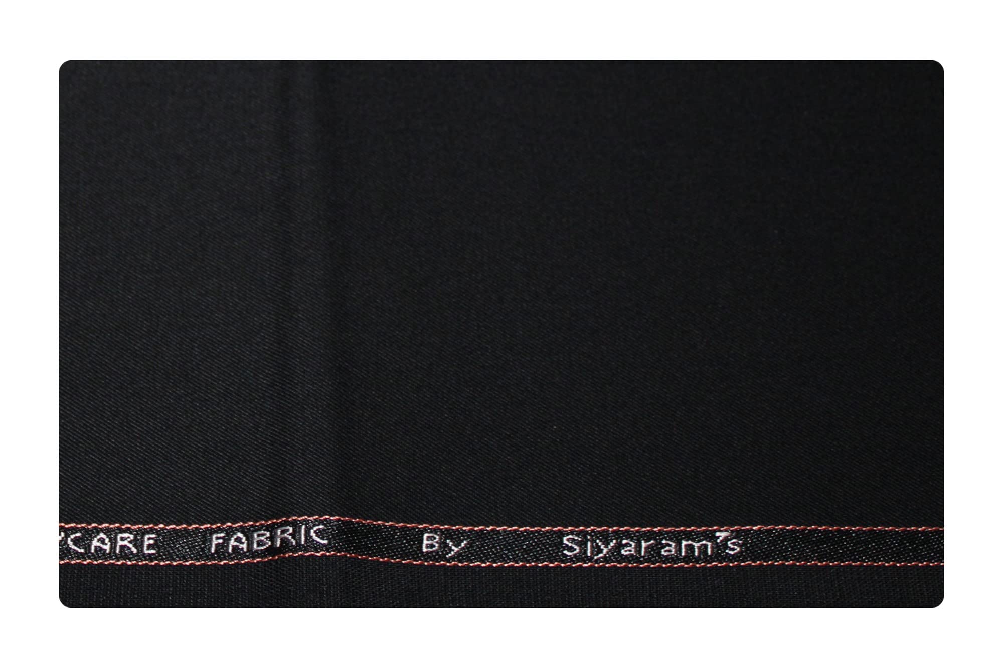 Men's Poly Viscose Solid Unstitched 1.30 m Trouser Fabric (Black, Free Size)-image-29