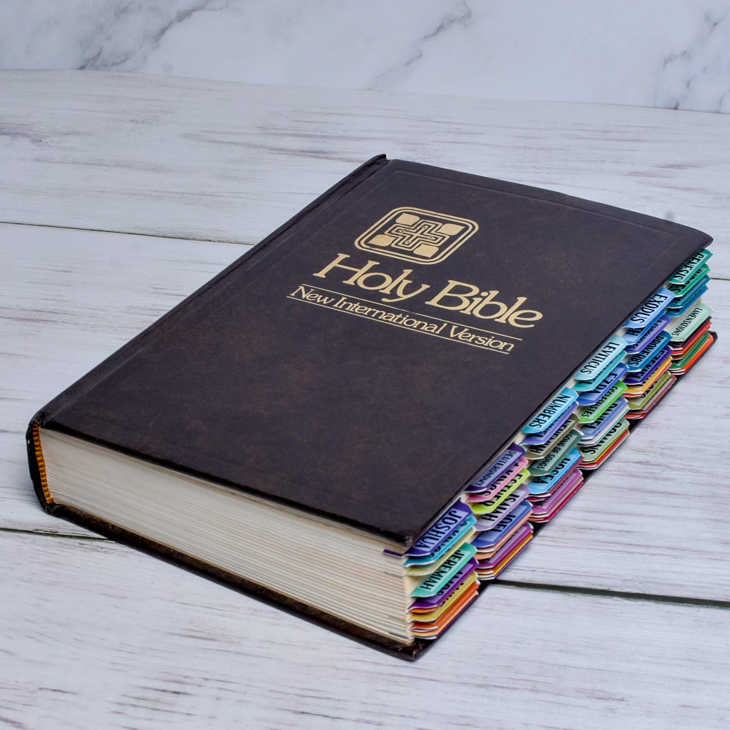 Bible Index Tabs Set - 121 Pcs Matte Laminated Floral Design For Old & New Testament