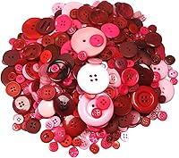 Vista 17 de 600-700 Piezas Botones Redondos de Resina Tamaños Variados para Manualidades Costura DIY Manual Pintura de Botones DIY Adorno Hecho a Mano Botones