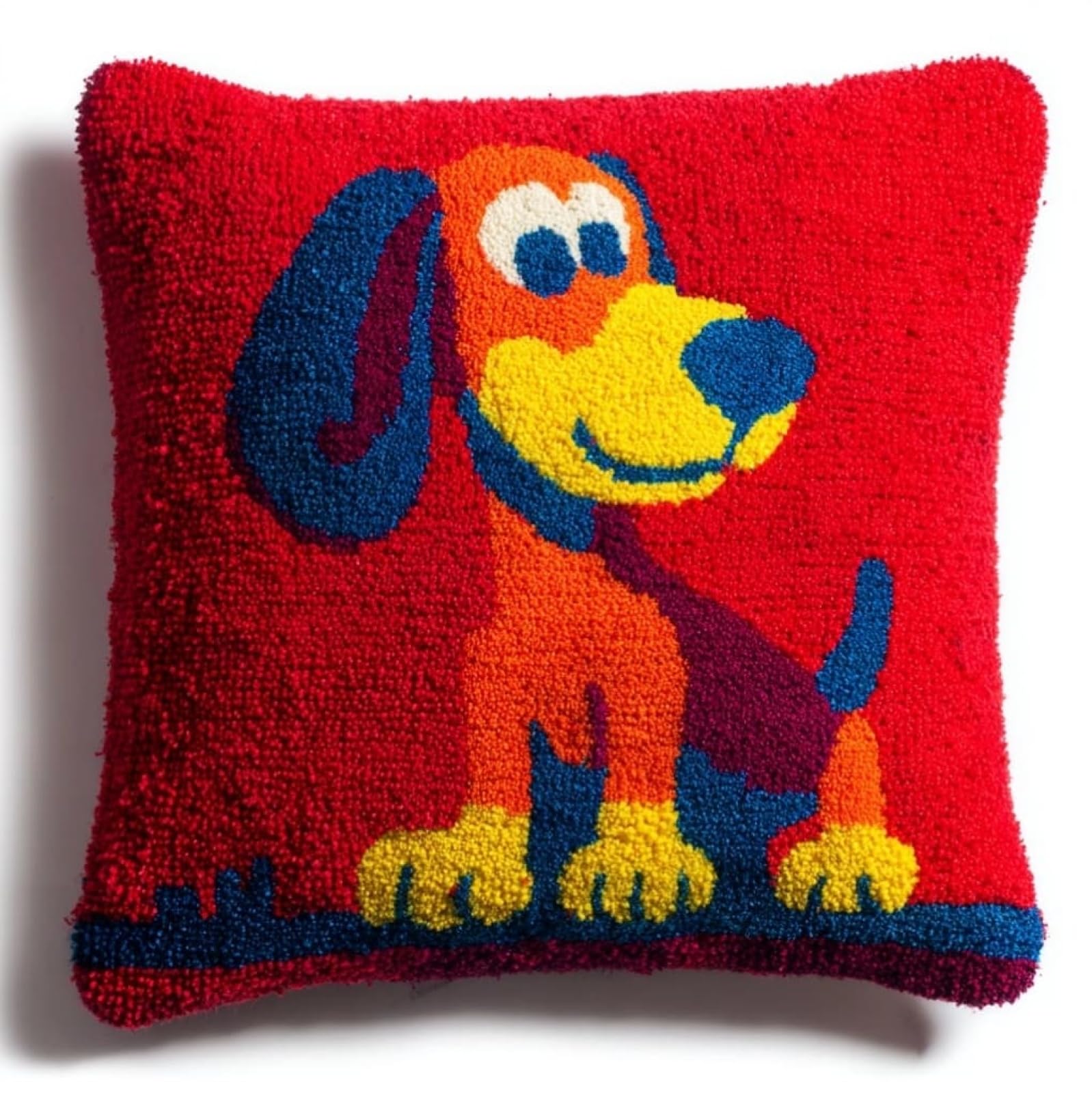 AxiangziK DIY Latch Hook Pillow Kits for Adults,Cartoon Dachshund