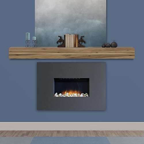 Vista 2 de Pearl Mantels ARYB48492W - Estantería moderna pero cómoda de madera de acacia, 48 pulgadas, color ceniza
