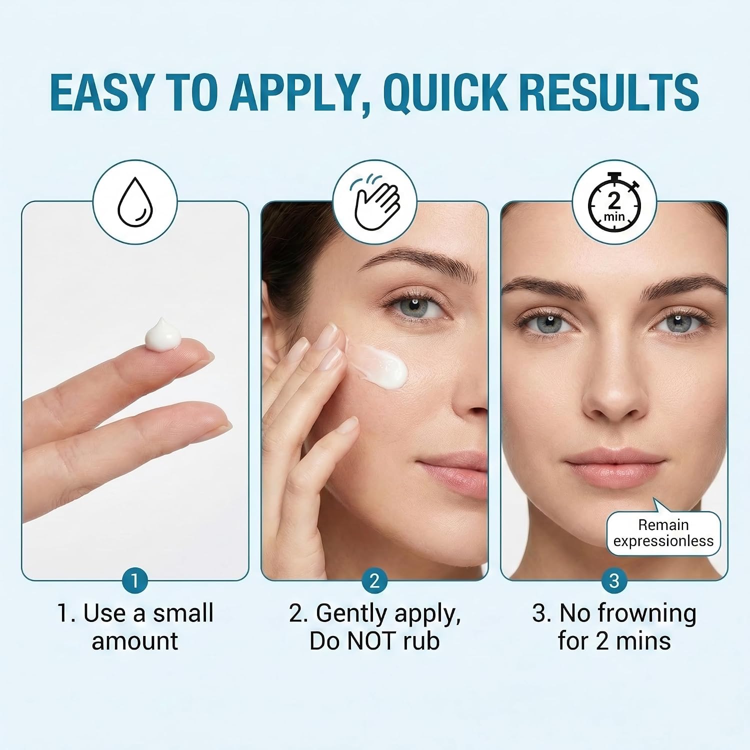 Instant Face Lift Cream 50ml, Skin Tightening & Lifting Cream for Face & Neck, 12-Hour Firming Serum, Natural Formula Anti-Wrinkle Remover for Fine Lines & Sagging, for All Skin Types