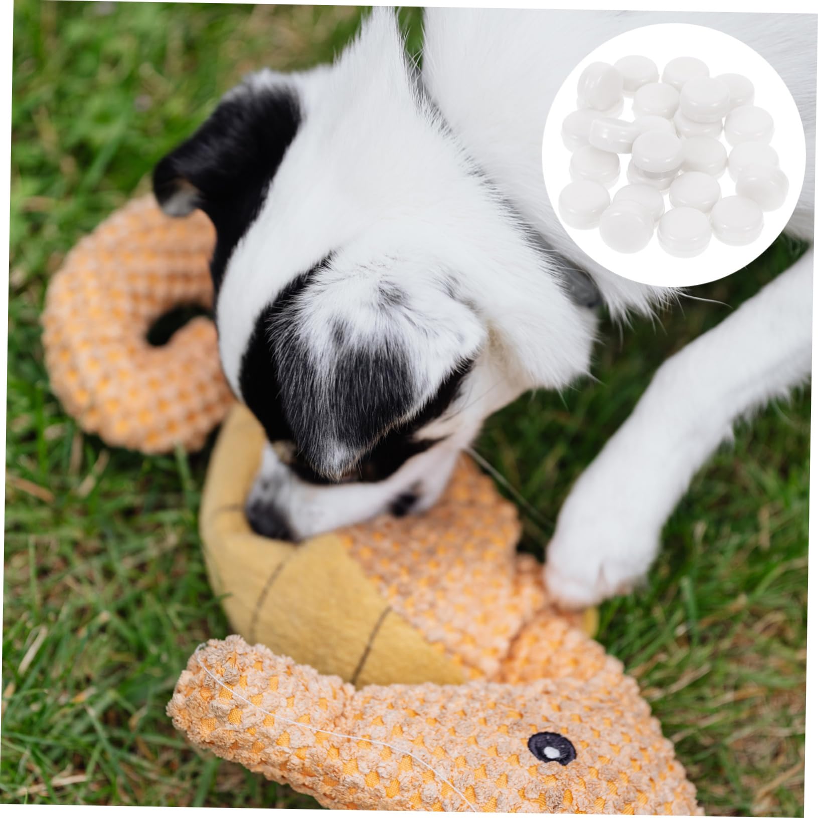 jojofuny 1set Rattle Boxes for Boy Girl Plastic Bell Ring Accessories Creative Plaything with Sound for Stuffed and Doll Creations 100pcs