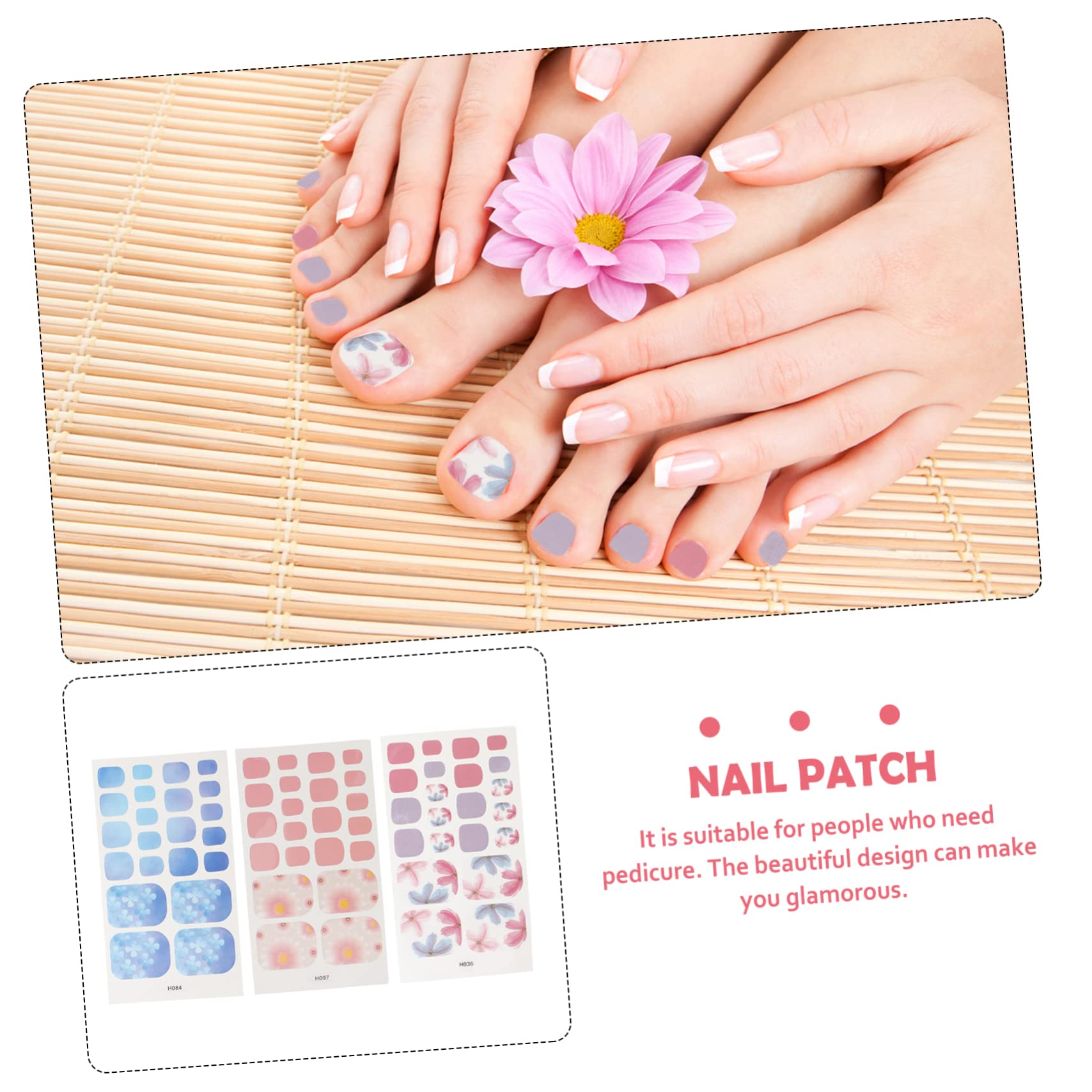 5 Set Sticker Decorativi Per Unghie Dei Adesivi Per Nail Art Impermeabili Facili Applicare E Rimuovere Per Donne E Ragazze 6 Fogli*5