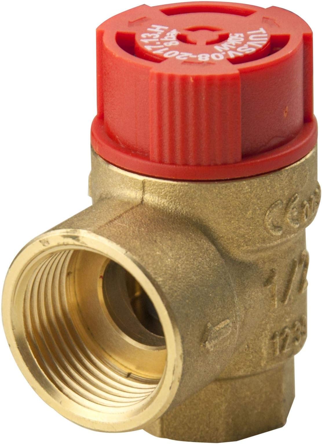 1/2" x 3/4" BSP European Thread Safety Pressure Release Relief Reducing Valve FxF Female 8 Bar