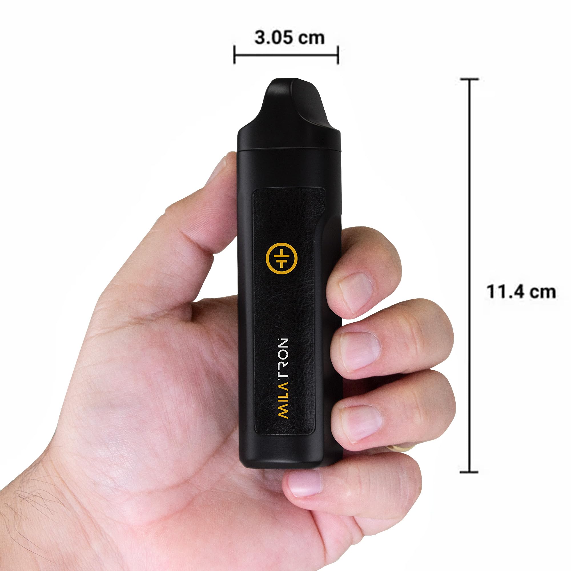 Milatron vaporizzatore erbe, riscaldamento rapido 25 secondi, display OLED, temperatura regolabile 160 °C a 240 °C, batteria 2300 mAh, USB C, sistema ibrido a convezione