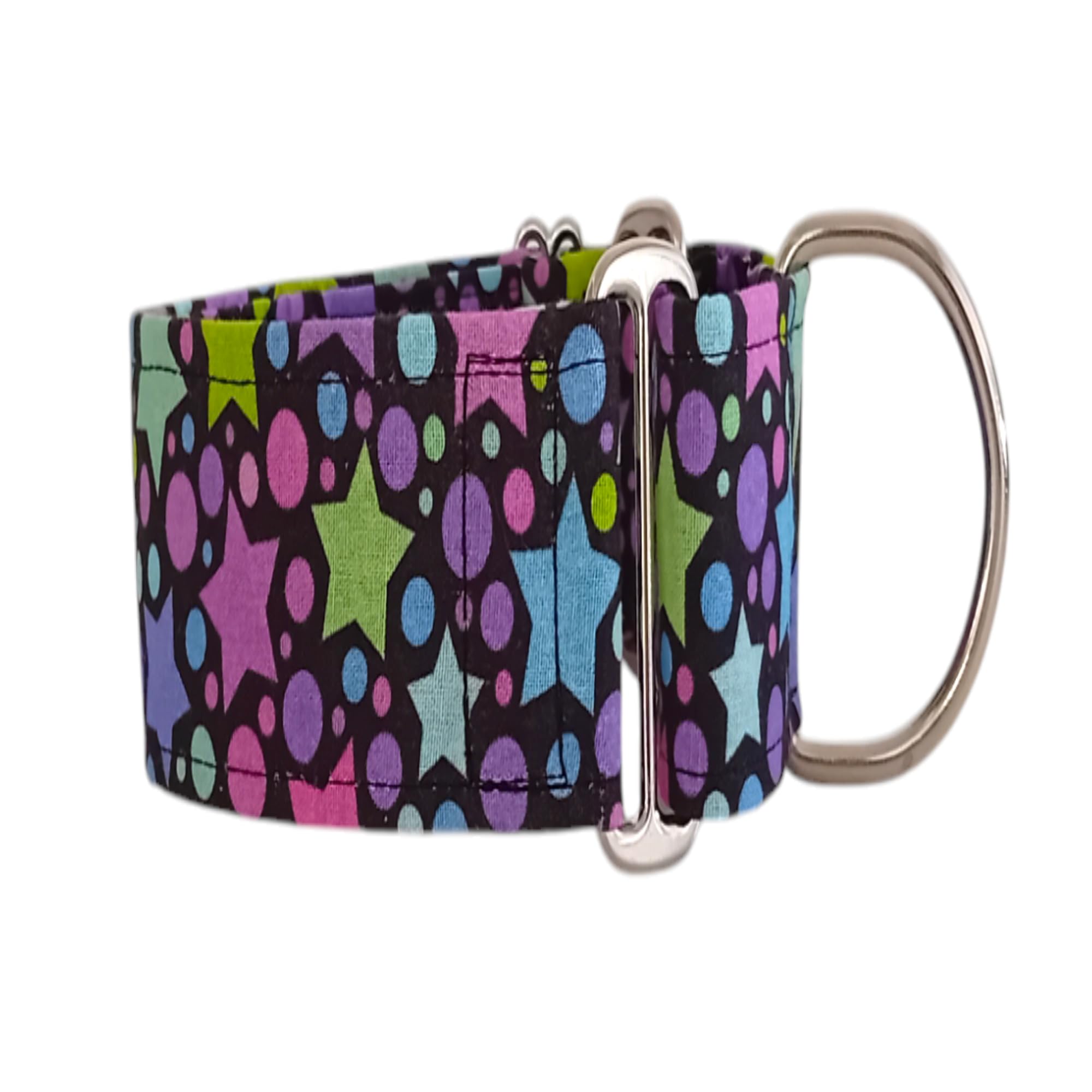 Collar Martingale/Correa/Cinturon Seguridad STARS para Perro Galgo Greyhound - Hecho a Mano en España