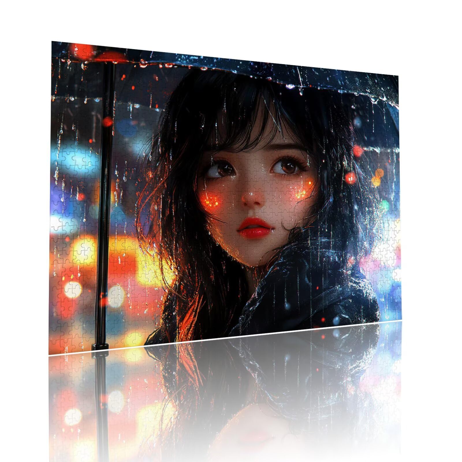 Ragazza Jigsaw Puzzle Adulti 5000 pezzi Jigsaw Puzzles Classici Arte Impossibili Grandi Dimensioni Cartone Animato per Adulti e Ragazzi Divertimento Giochi Rilassamento e Intelligence 105x156cm t-773