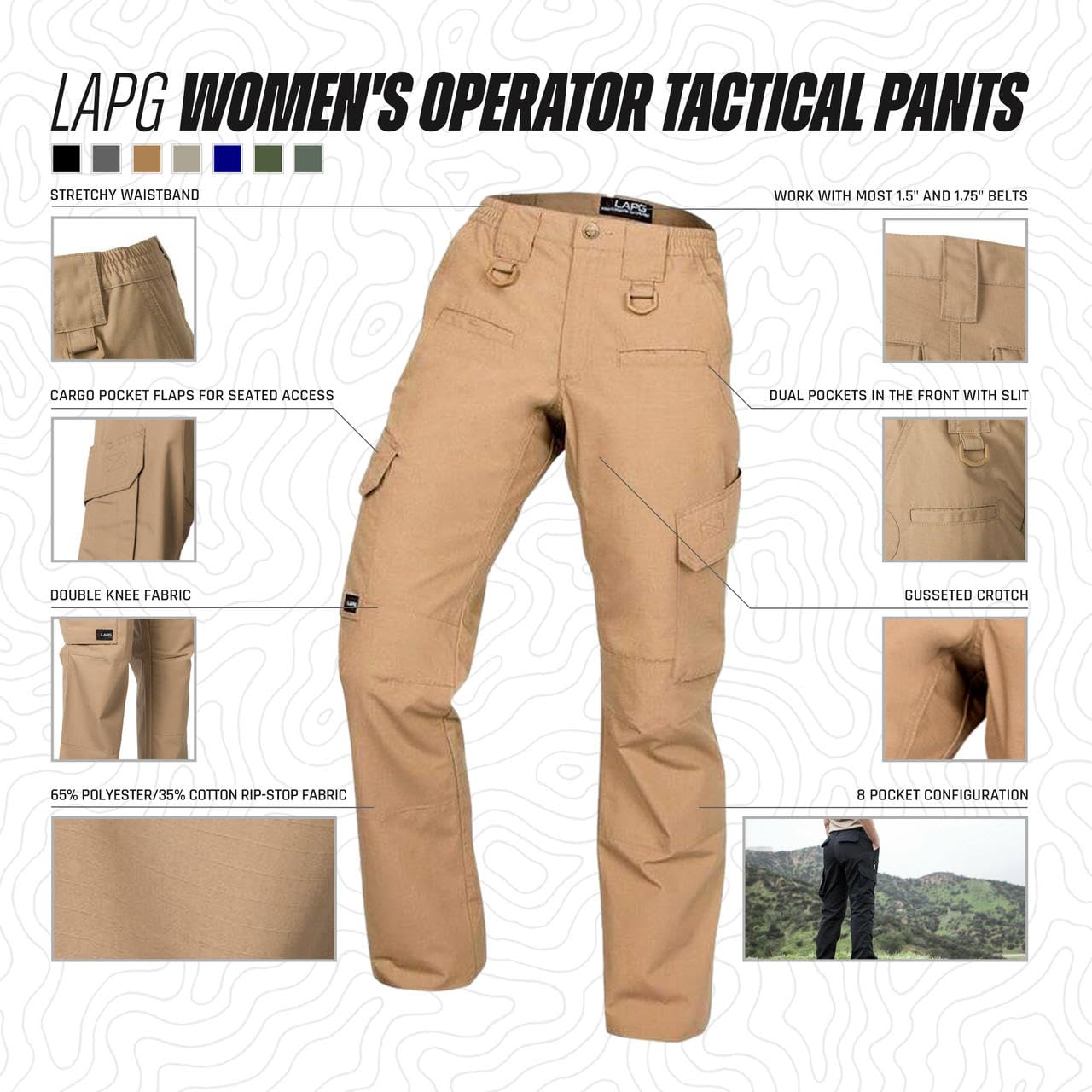 LA Police Gear Damen Straight Gerade