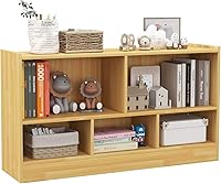 Vista 1 de Organizador de almacenamiento de juguetes, estantería para niños de 2 niveles, estanterías de 5 cubos para niños, armarios y estantes, organizadores