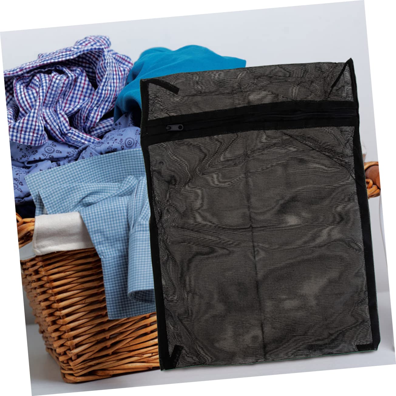 PRETYZOOM 8 Pezzi borsa per biancheria nera sacchetti organizer valigia buste organizer valigia sacchetti per il bucato in per bucato sacchi per lavare i vestiti biancheria intima reggiseni