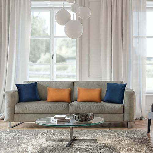 Miniatura 3 de PETSTIBLE Juego de 4 fundas de almohada de terciopelo suave y sólido, fundas de almohada decorativas para el hogar, sofá, dormitorio, automóvil, 2