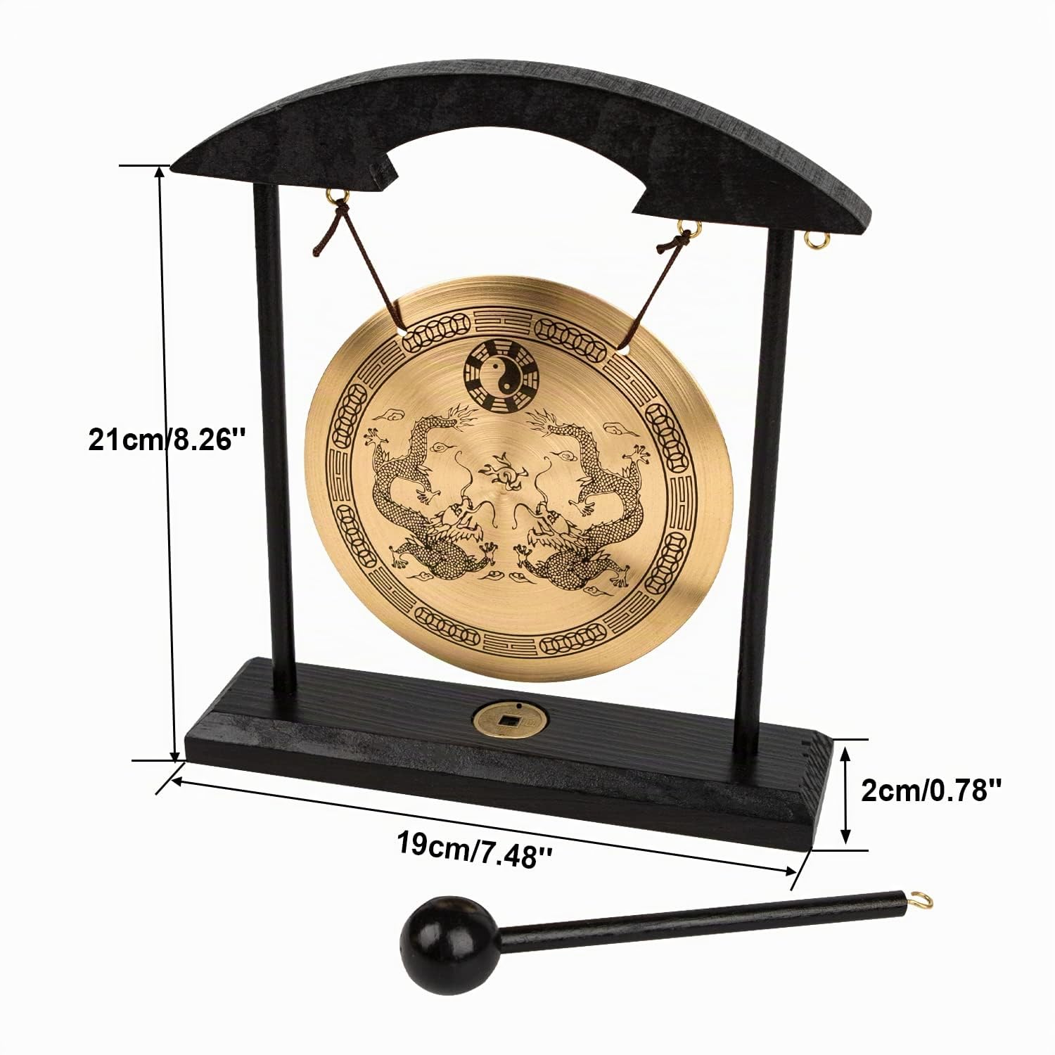 Mose Cafolo Asian Home Feng Shui Gong Zen Art Laiton Feng Shui Gong de Bureau