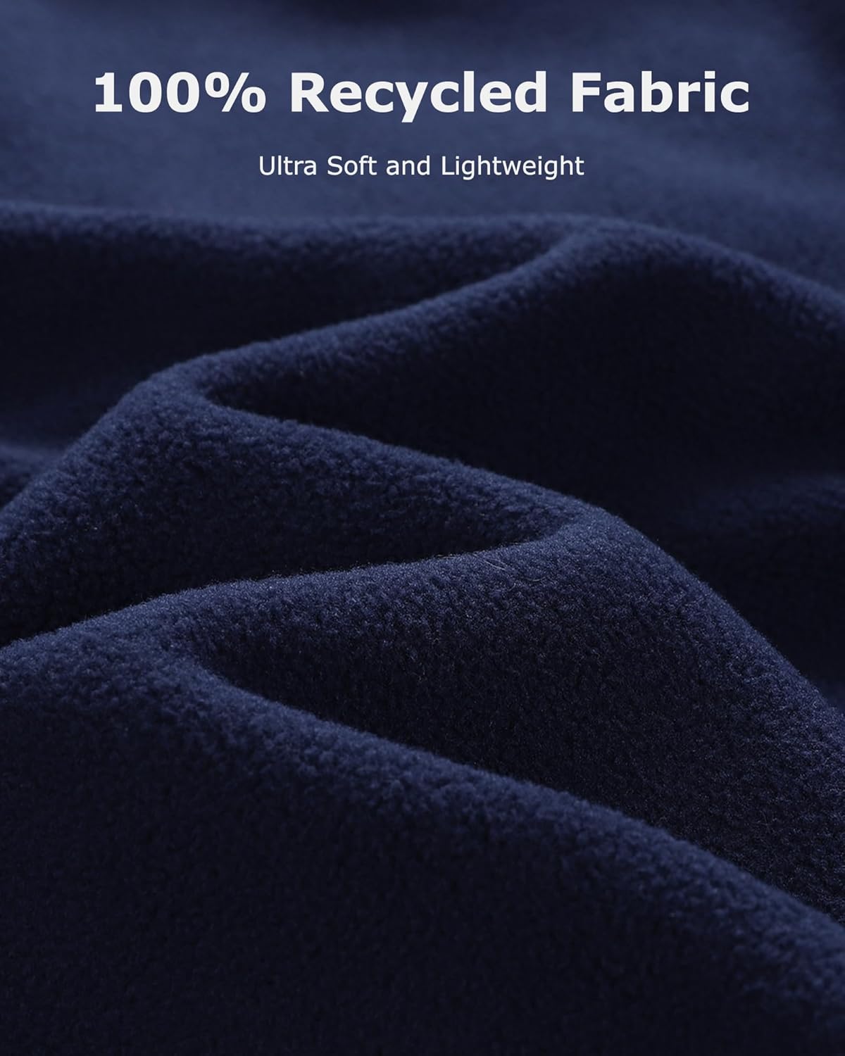 Venustas Men's Heated Fleece Vest with 6 Heating Zones, Lightweight Recycled Electric Fleece Vest - Image 4