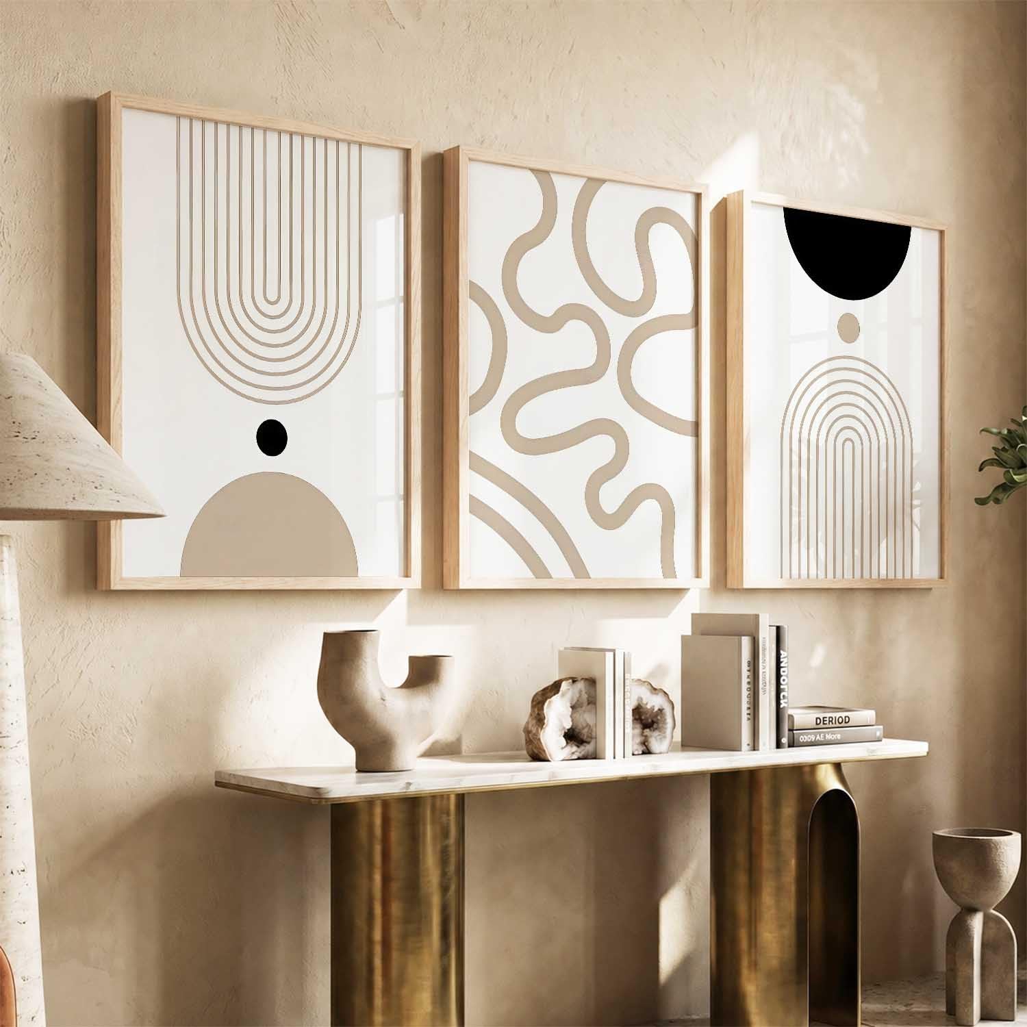 BOHO Wall Art Set - Maximalist Prints with Frame -16 BOHO Wall Art Set - Maximalist Prints with Frame -16