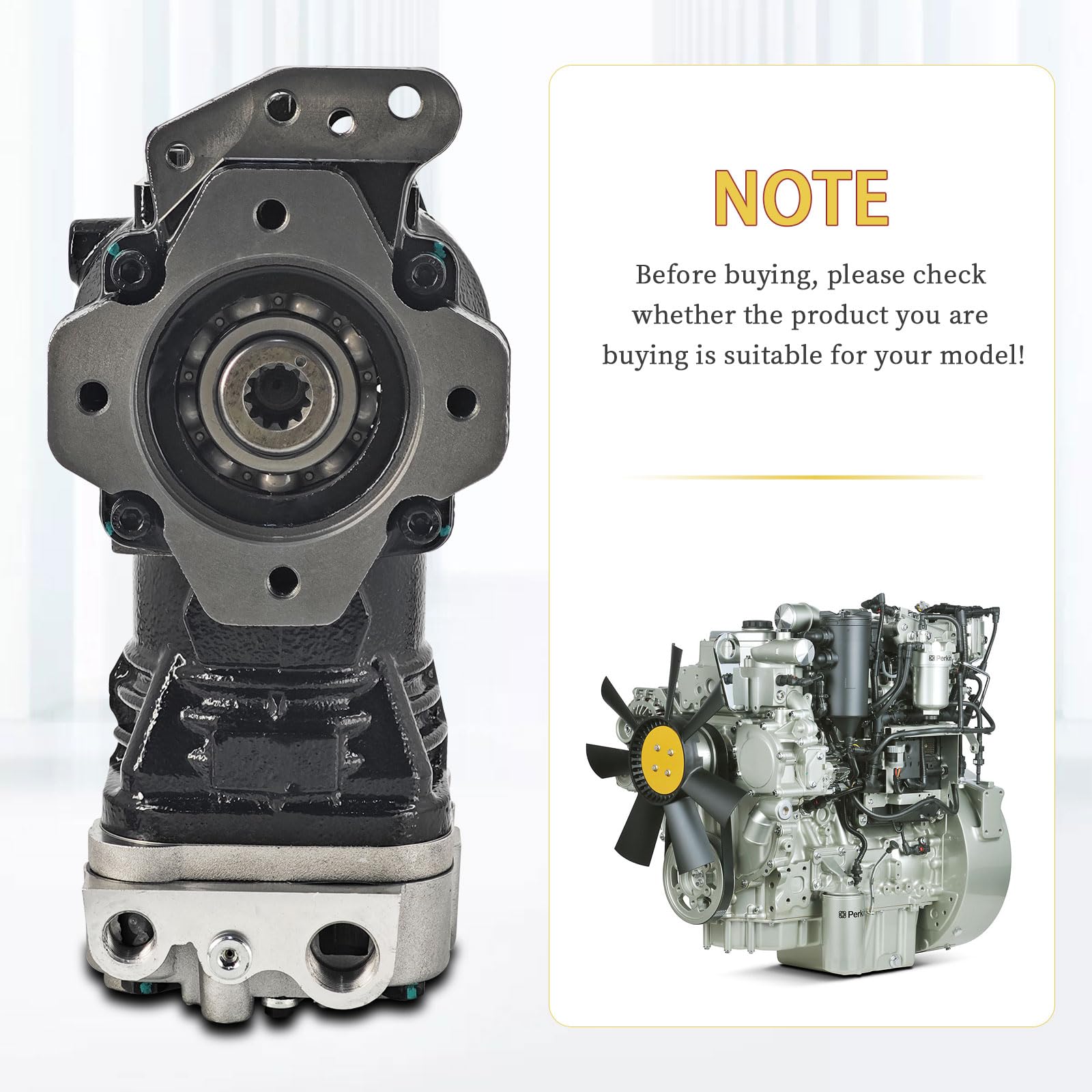 JaoRop 2488A293 Truck Air Brake Compressor Fits For Perkins Engine