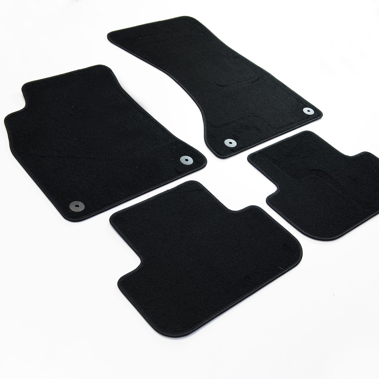 MTM Tappetini per Audi A4 (B8) Avant 04.2008>10.2015 su Misura in Velluto di Alta qualità, Personalizzabili, Battitacco Rinforzato, Bordo Antiscivolo, Sagomati come Originali, cod. Plus 169