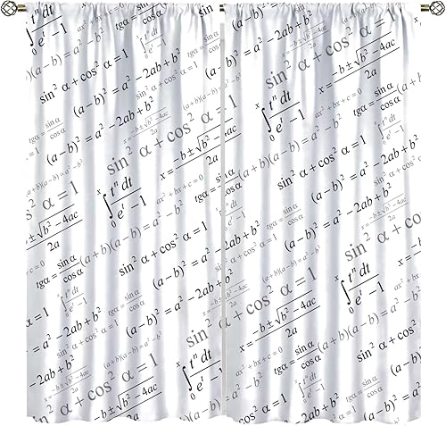 Miniatura 15 de Cortina de fórmula de matemáticas, diseño de lección de álgebra, cuaderno de lecciones, diseño de fórmula, bolsillo para barra, cortina de ventana