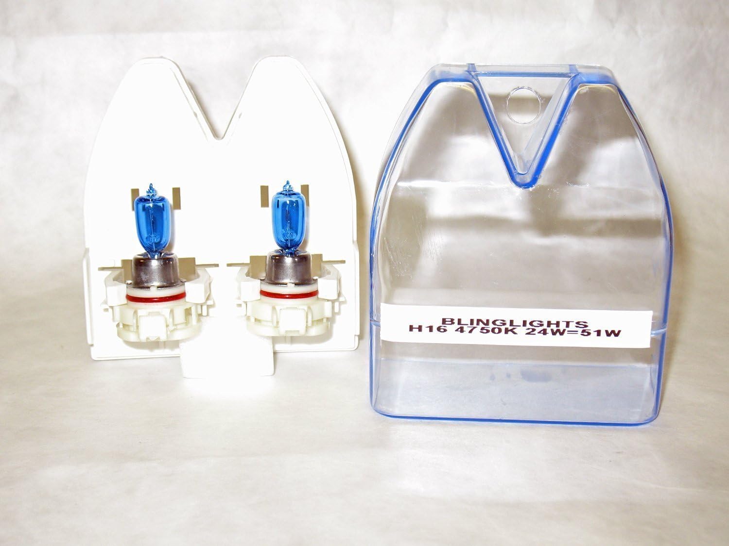 BlingLights H16 9009 5202 4750K 24W=51W Light Bulbs Twin Pack (No Errors)
