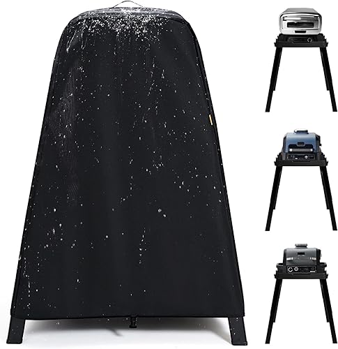 Funda para parrilla Ninja Woodfire al aire libre y horno de pizza en su soporte, apto para parrilla Ninja Smoker Grill OG701 OG751, para Ninja