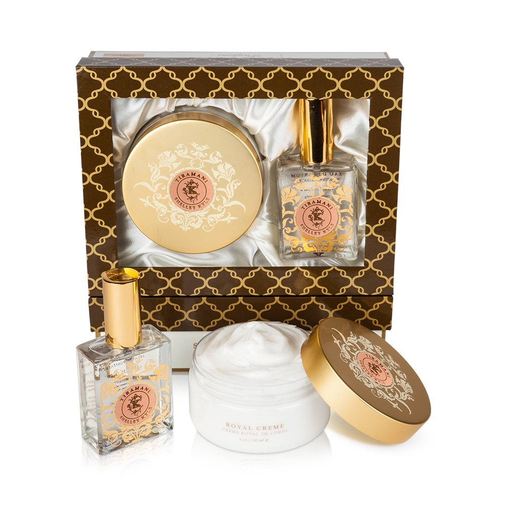 Shelley Kyle Tiramani Royal Creme and Large Perfume Set