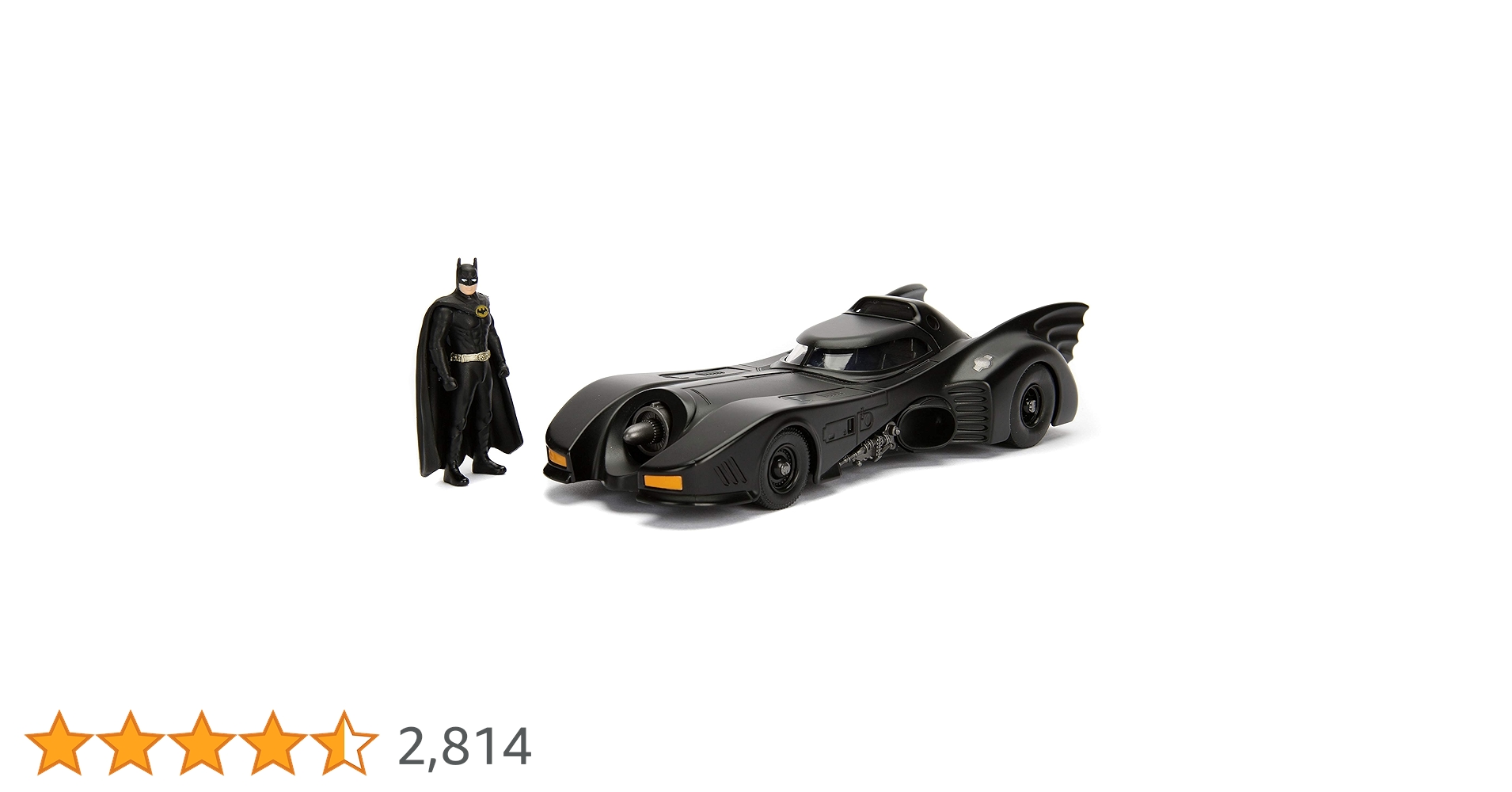 Jada Toys Boys Metals 1:24 1989 Batmobile with Figure (2