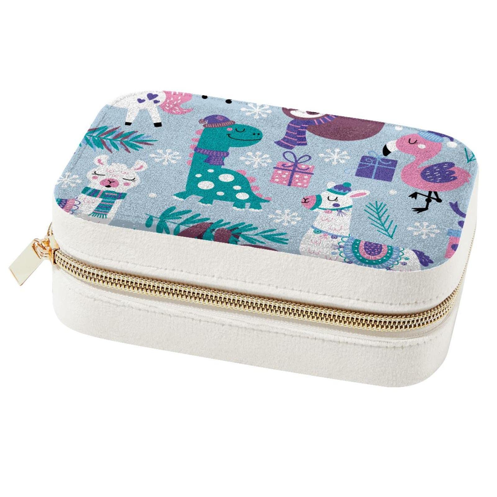 Boîte à bijoux alpaga portable et mini coffret de rangement