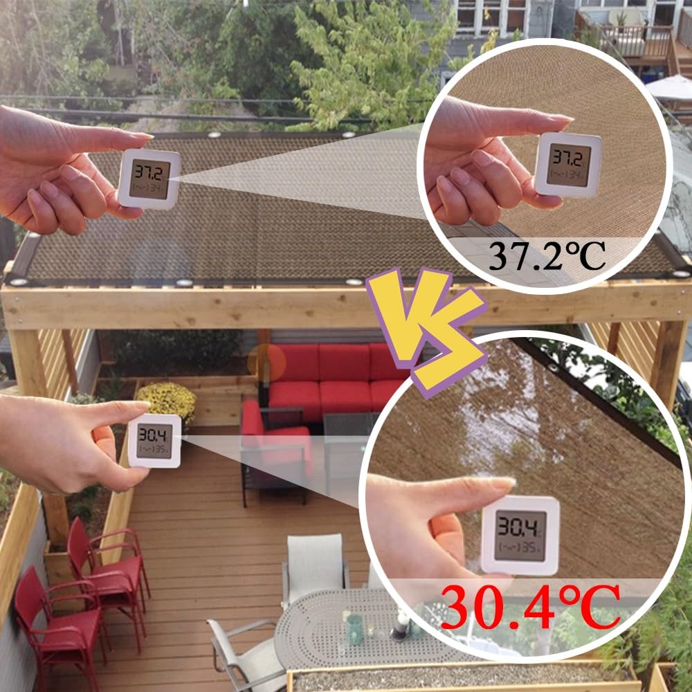 Amazon.co.jp: 茶色 遮光ネット 日除け シェード 遮光率95% 日よ