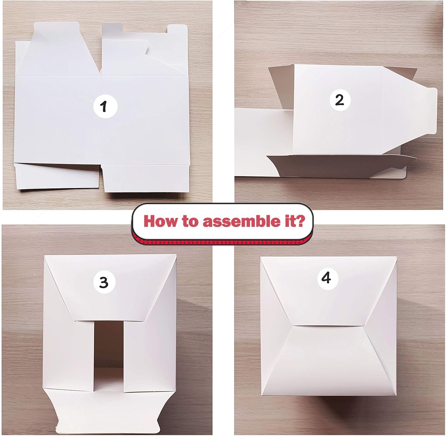 White Cardboard Boxes with lids | 6x6x6inch Square Boxes |