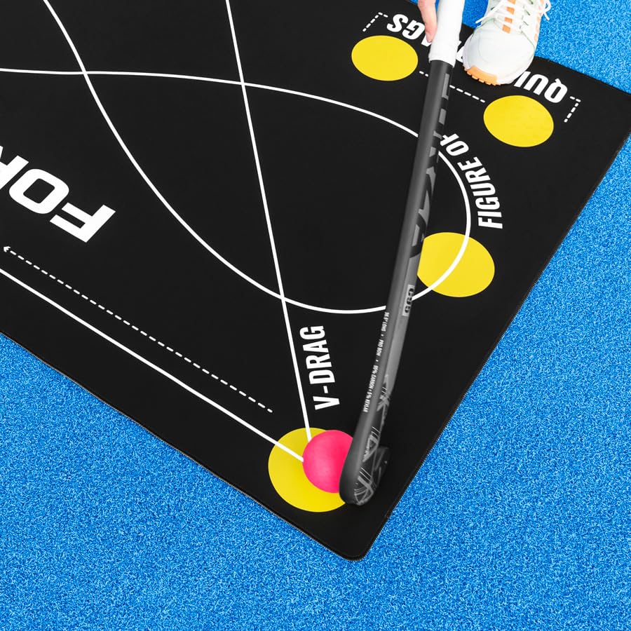 FORZA Alfombrilla de control individual de hockey 150 × 90 cm PVC antideslizante entrenamiento