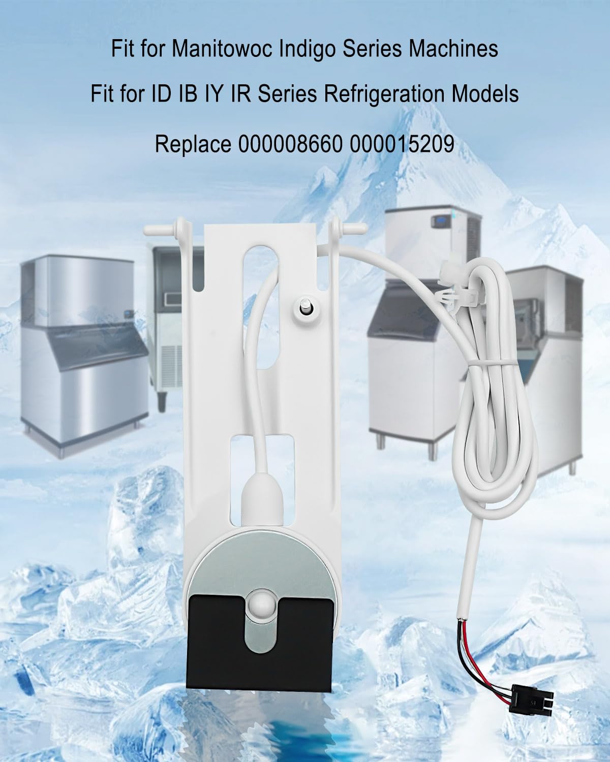 Sonde d'épaisseur de glace pour machine à glace Manitowoc Indigo Series Replcae 000008660, pièces de machine à glace de contrôle de l'épaisseur de la glace