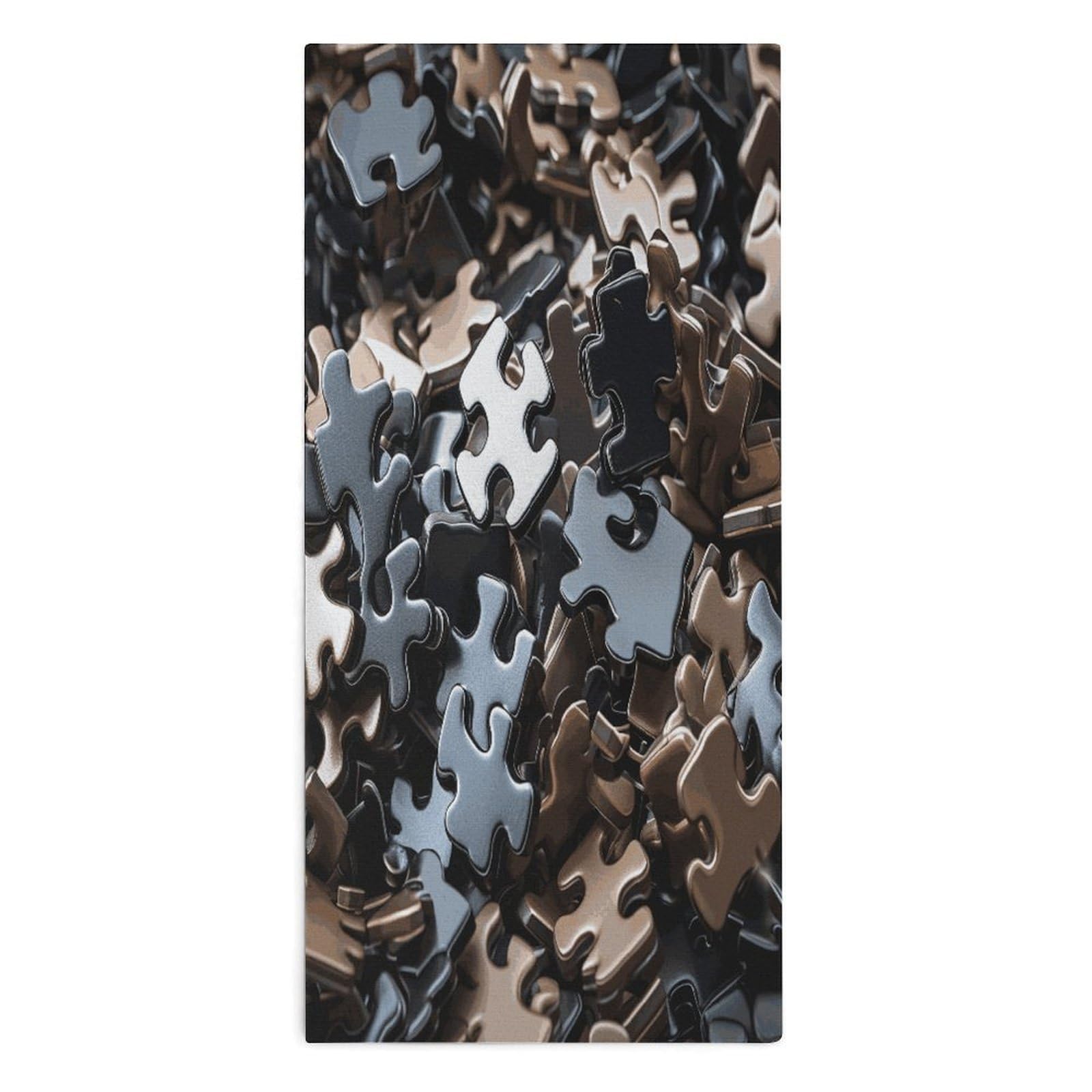 Btcowzrv Style A Bunch Of Puzzle Pieces Bath Towel Beach Towels Shower Towel